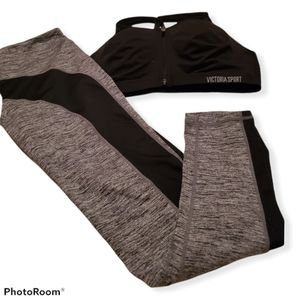 Sports bra and leggings.